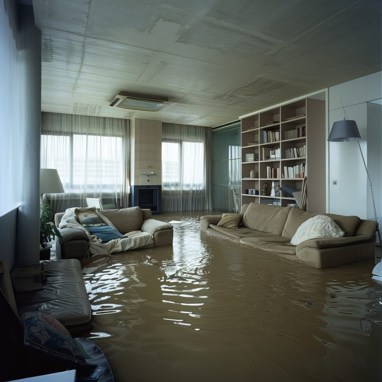 Home insurance concept. House insured safe. Risk as security from hazards like flooding fire